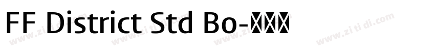 FF District Std Bo字体转换